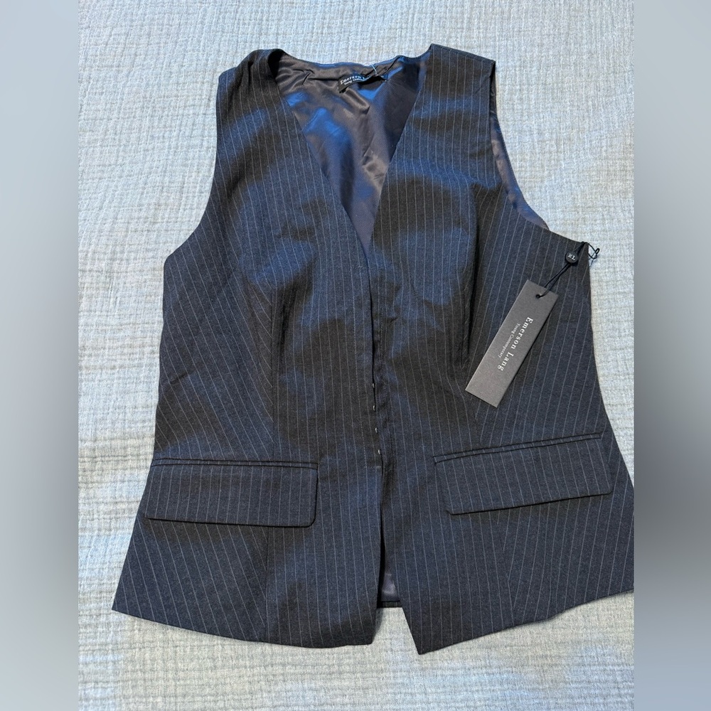 Nwt Emerson Lang Young Contemporary Gray Vest Medium
